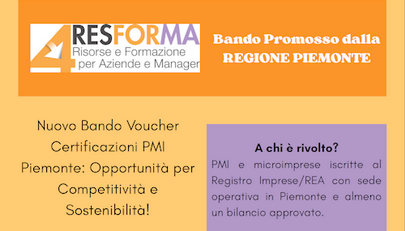 Resforma propone corso certificazione PMI